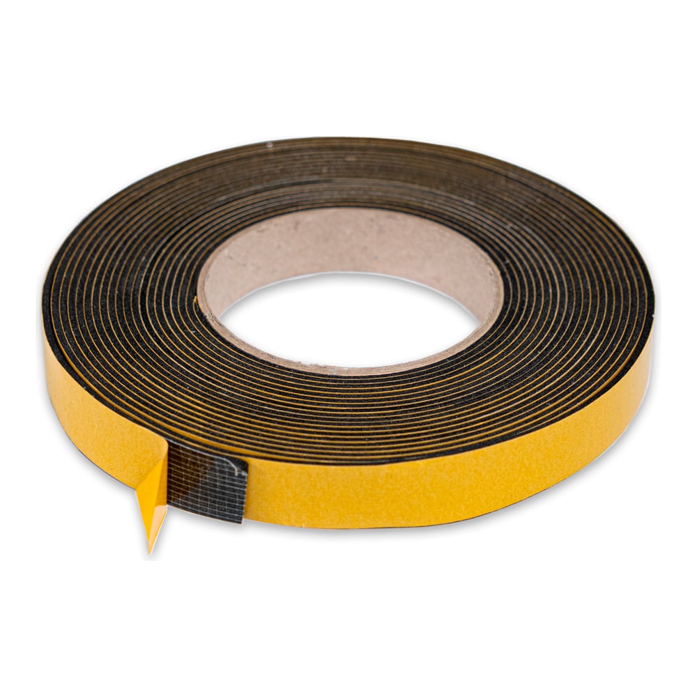 Изображение товара Лента противоскольжения GlobalTOOLS 20x2 мм, 10 м, EPDM, черная, с клеевым слоем