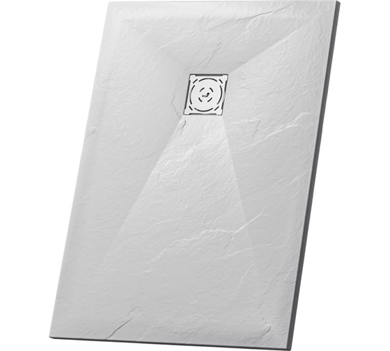 Изображение товара Душевой поддон RGW 70x160x2,5 ST-0167W белый, прямоугольный, диаметр 90 Каменный 16152716-01