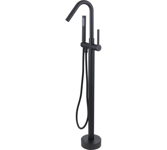 Изображение товара Круг смеситель напольный черный для ванны с душем BOND B05-4988