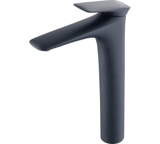 Изображение товара Однорычажный смеситель для накладной раковины BOND Cube черный, высокий, без донного клапана B03-2788