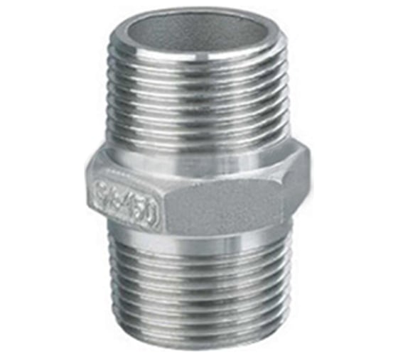 Изображение товара Шестигранный ниппель TITAN LOCK с наруж. резьбой BSP 2" с обеих сторон, нерж. сталь TL2HNSS