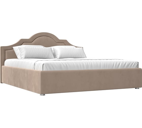 Изображение товара Интерьерная кровать Лига диванов Афина 160 велюр бежевый 101117