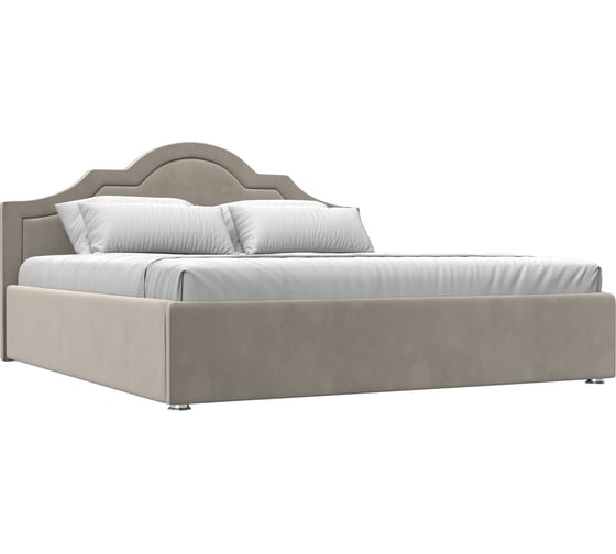 Изображение товара Интерьерная кровать Лига диванов Афина 180 микровельвет бежевый 108284