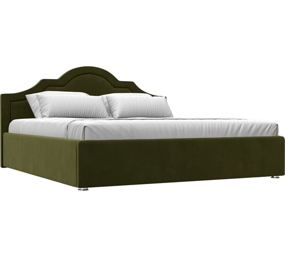 Изображение товара Интерьерная кровать Лига диванов Афина 180 микровельвет зеленый 108293