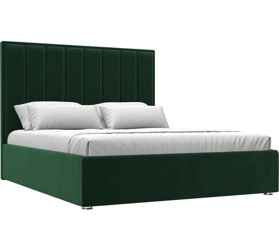 Изображение товара Интерьерная кровать Лига диванов Афродита 160 велюр зеленый 113046