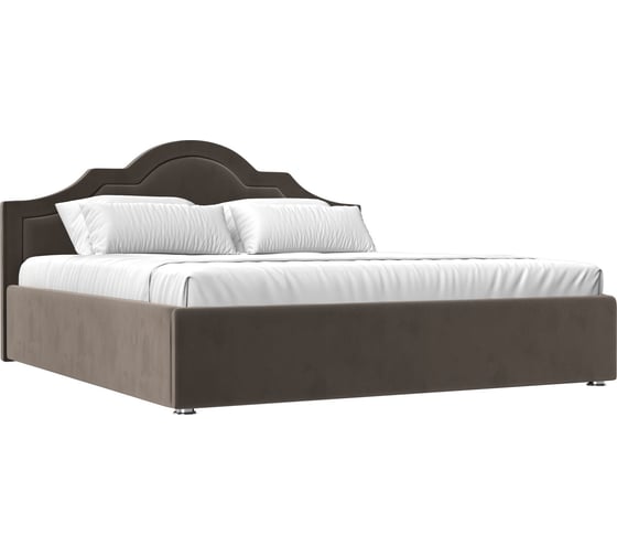 Изображение товара Интерьерная кровать Лига диванов Афина 180 велюр коричневый 108289