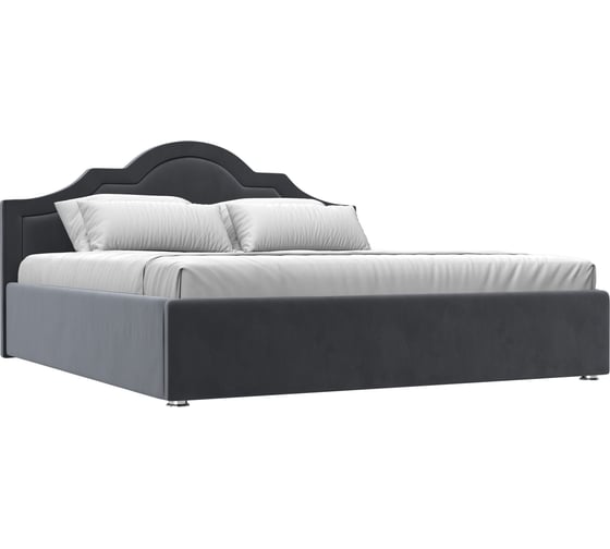 Изображение товара Интерьерная кровать Лига диванов Афина 180 велюр серый 108290