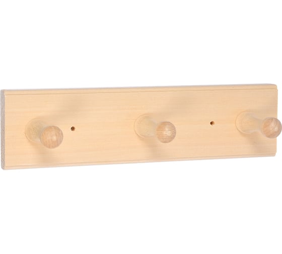 Изображение товара Вешалка 3-х рожковая Банные штучки, липа, 30х7 см 32135