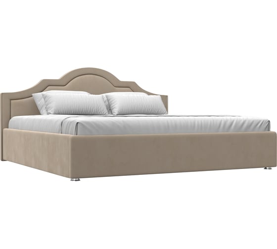 Изображение товара Интерьерная кровать Лига диванов Афина 200 велюр бежевый 108344