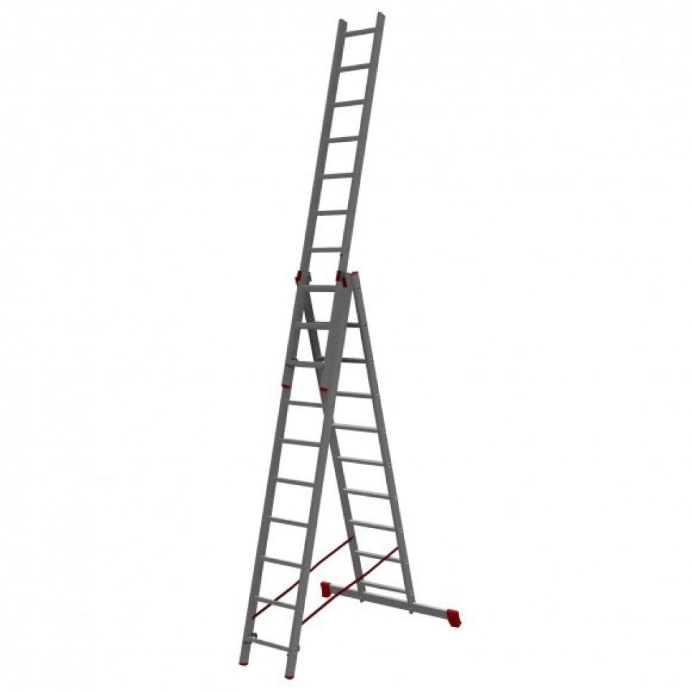 фото Трёхсекционная усиленная лестница новая высота 3x10 614310