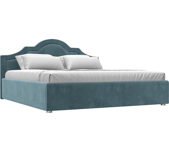 Изображение товара Интерьерная кровать Лига диванов Афина 180 велюр бирюзовый 108287