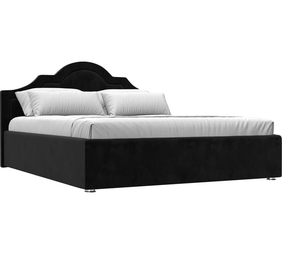 Изображение товара Интерьерная кровать Лига диванов Афина 160 велюр черный 101123