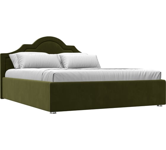 Изображение товара Интерьерная кровать Лига диванов Афина 160 микровельвет зеленый 101124