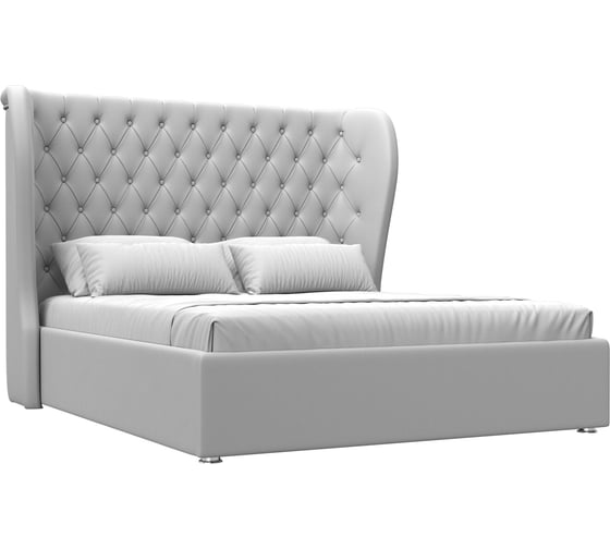 Изображение товара Интерьерная кровать Лига диванов Далия 160 экокожа белый 28665