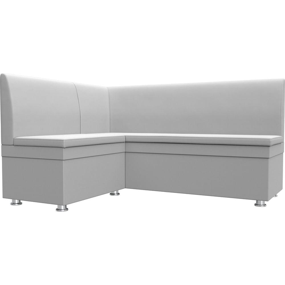 Изображение товара Кухонный угловой диван Лига диванов Уют левый угол экокожа белый современный стиль