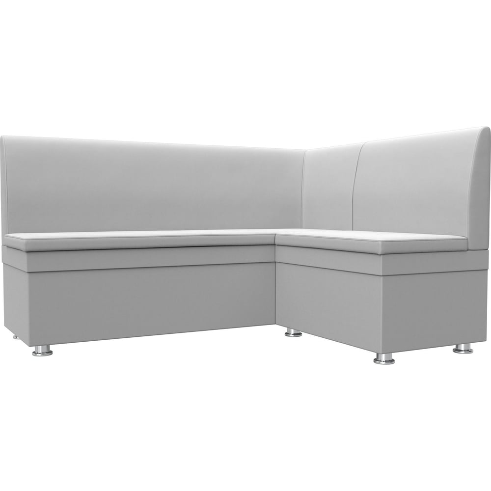 Изображение товара Кухонный угловой диван Лига диванов Уют правый угол Белый стиль современный