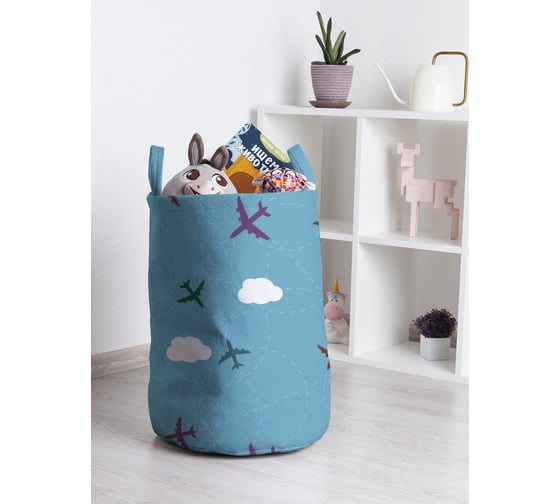 Изображение товара Корзина для игрушек и белья JoyArty Самолеты в облаках 50x35см toba_423748_M