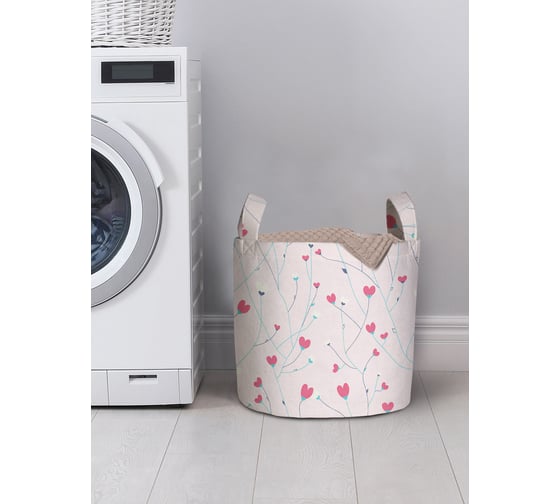 Изображение товара Корзина для хранения вещей JoyArty Цветущая любовь 35x35 см gaba_422705_S