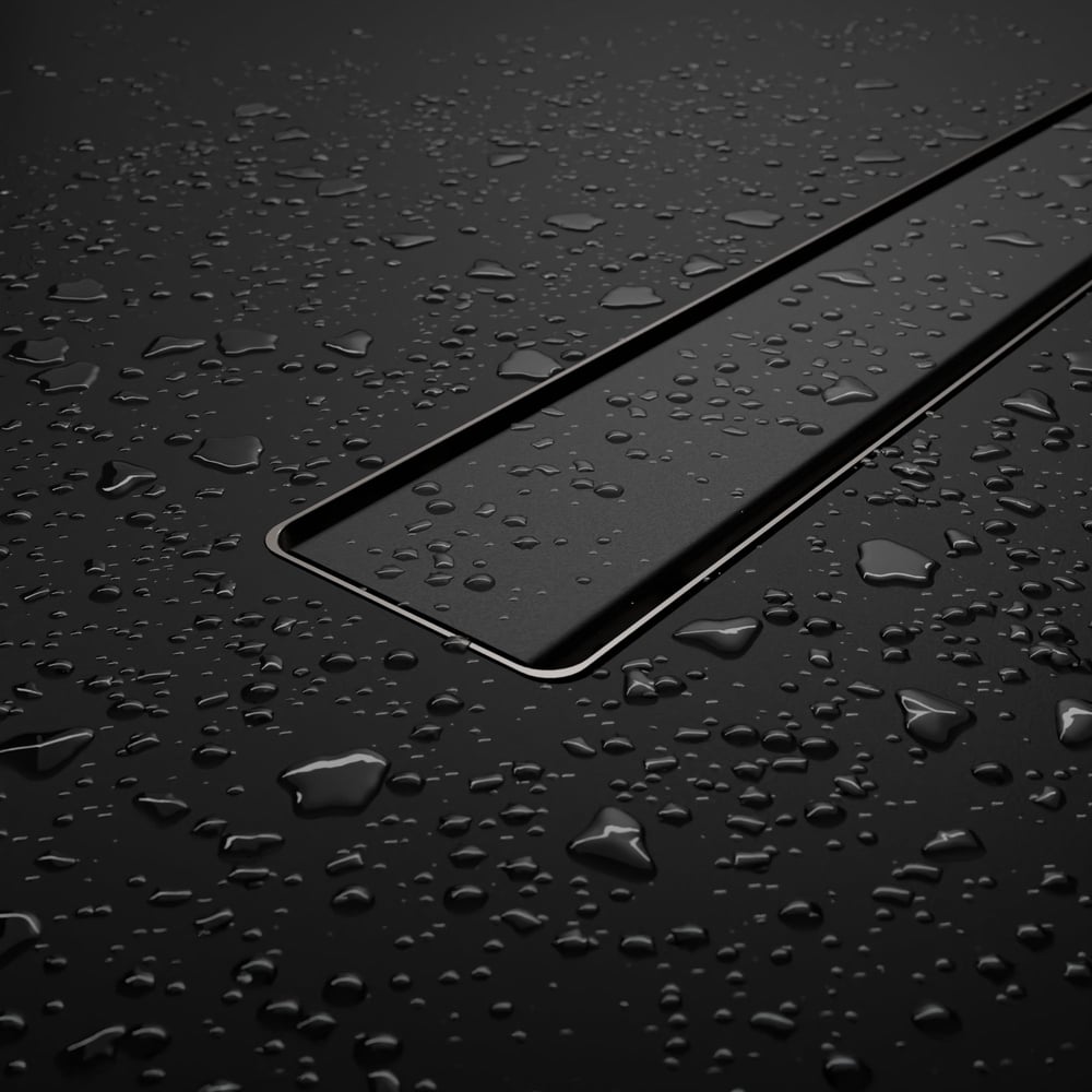 Изображение товара Душевой трап RGW SDR-20B-60 прямой 600 черный с решеткой из нержавеющей стали