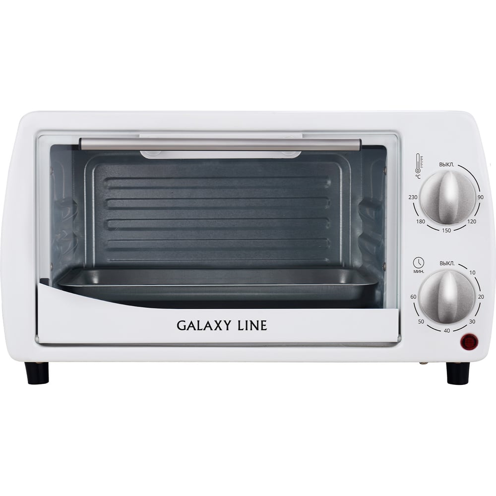 Изображение товара Мини-печь Galaxy Line GL 2626 белая 10 л 1000 Вт с таймером