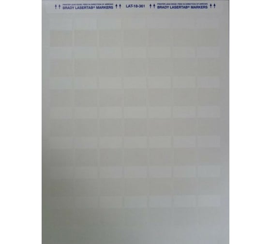 Изображение товара Этикетки для лазерного принтера LAT-18-361-1 BRADY 1000шт. brd24570