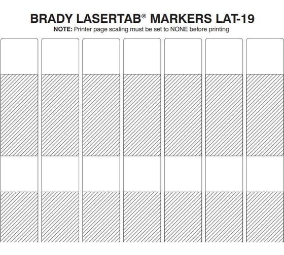 Изображение товара Этикетки для лазерного принтера LAT-19-361-1 BRADY brd29744