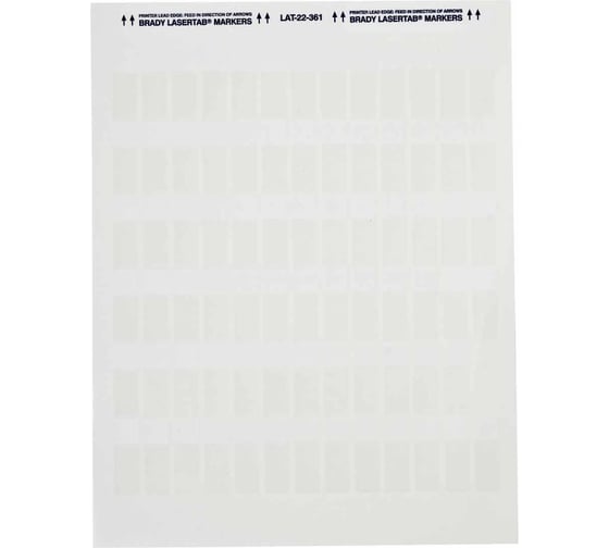 Изображение товара Этикетки для лазерного принтера LAT-22-361-5 BRADY brd29754