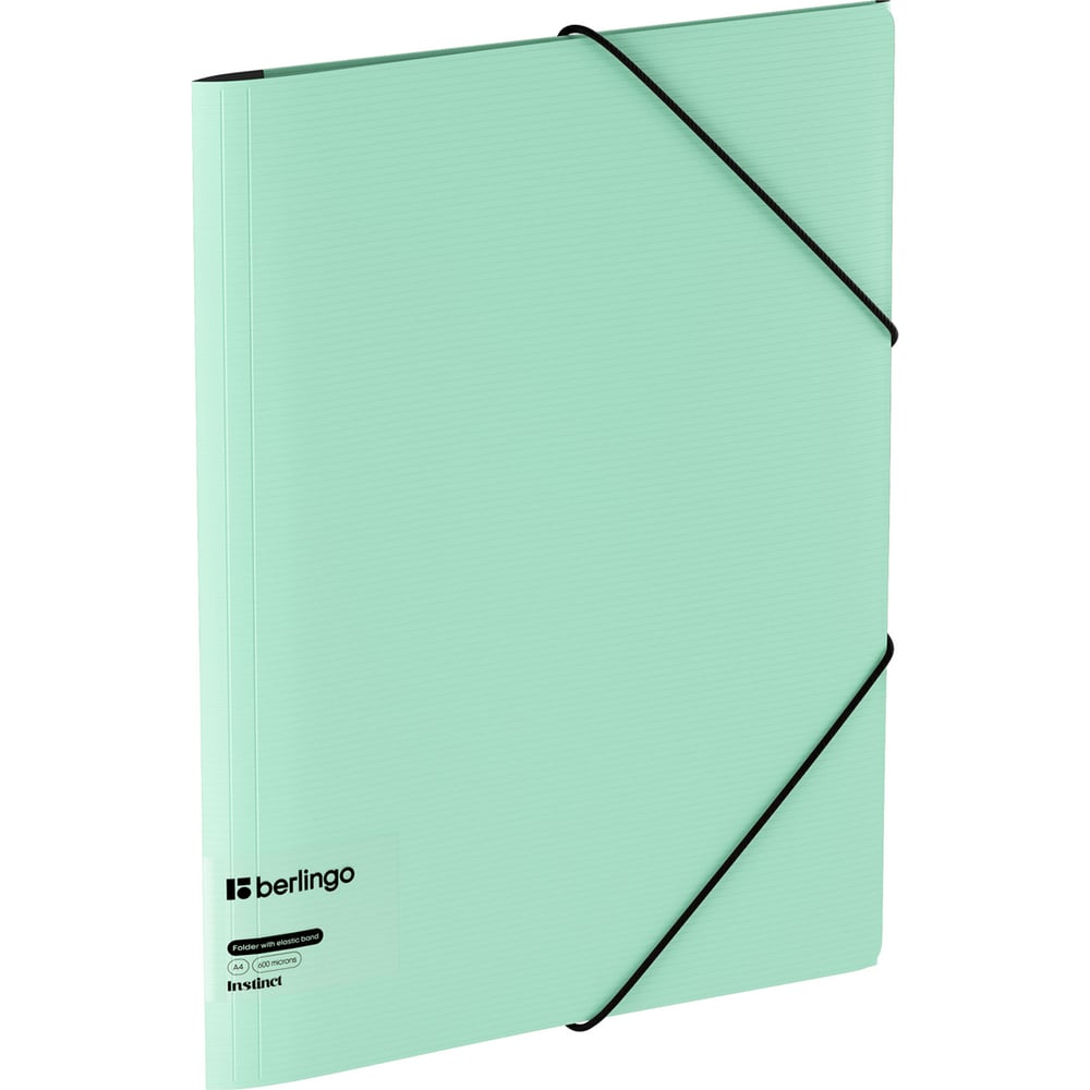 Изображение товара Папка Berlingo на резинке instinct A4 пластик 600мкм мята