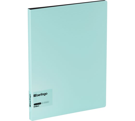 Изображение товара Папка Berlingo c зажимом instinct а4, пластик, 17мм, 700мкм, с внутр. карманом, аквамарин FSc_A4510