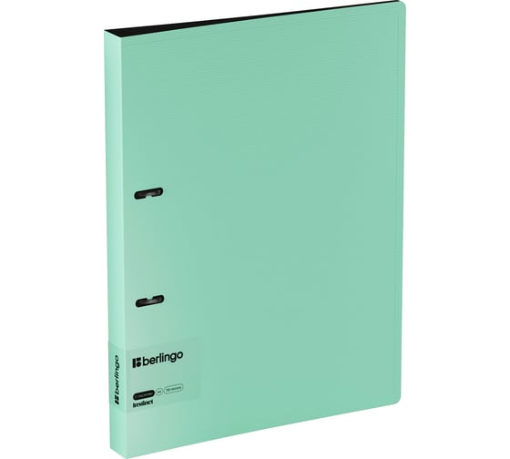 Изображение товара Папка Berlingo на 2 кольцах instinct а4, 35мм, 700мкм, d-кольца, с внутр. карманом, мятный RB4_2D520
