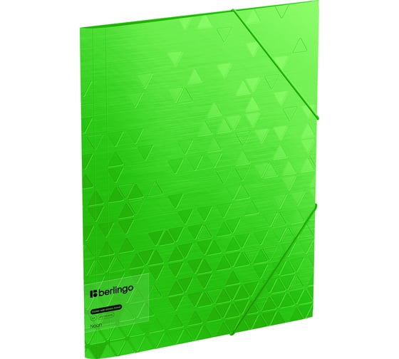 Изображение товара Папка Berlingo на резинке neon а4, 600мкм, зеленый неон FB4_A4392