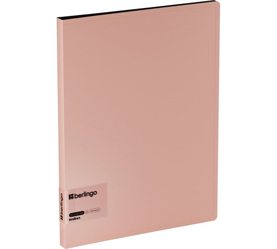 Изображение товара Папка Berlingo c зажимом instinct а4, пластик, 17мм, 700мкм, с внутр. карманом, фламинго FSc_A4513