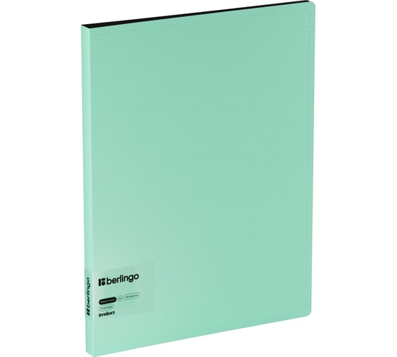 Изображение товара Папка Berlingo с 20 вкладышами instinct, 17мм, 700мкм, с внутр. карманом, мятный DB4_20520