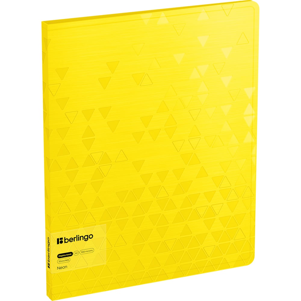 Изображение товара Папка Berlingo с 20 вкладышами neon желтая формата A15