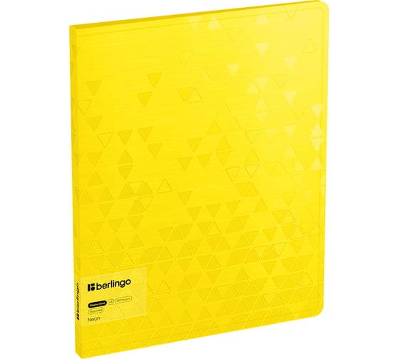 Изображение товара Папка Berlingo с 20 вкладышами neon, 17мм, 1000мкм, желтый неон, с внутр. карманом DB4_20390