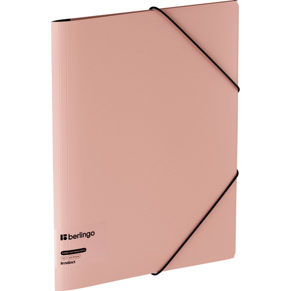 Изображение товара Папка формата А4 Berlingo на резинке instinct фламинго 600мкм пластик