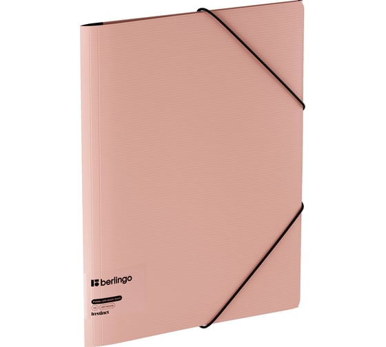 Изображение товара Папка Berlingo на резинке instinct а4, пластик, 600мкм, фламинго FB4_A4513