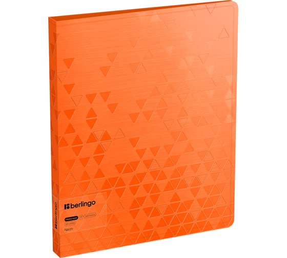 Изображение товара Папка Berlingo с 60 вкладышами neon, 24мм, 1000мкм, оранжевый неон, с внутр. карманом DB4_60394