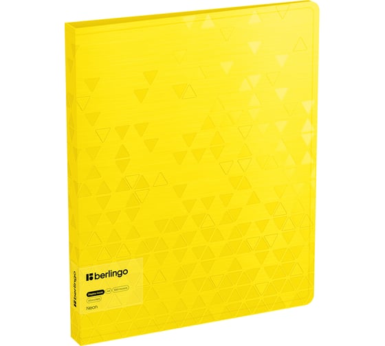 Изображение товара Папка Berlingo с 60 вкладышами neon, 24мм, 1000мкм, желтый неон, с внутр. карманом DB4_60390