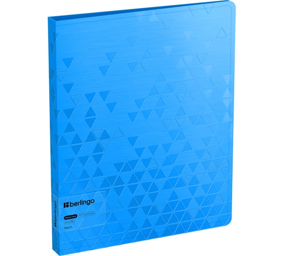 Изображение товара Папка Berlingo с 60 вкладышами neon, 24мм, 1000мкм, голубой неон, с внутр. карманом DB4_60393