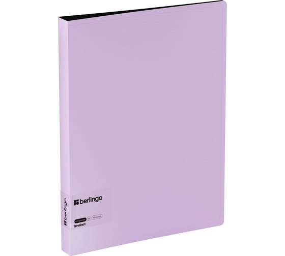 Изображение товара Папка Berlingo на 4 кольцах instinct а4, 35мм, 700мкм, d-кольца, с внутр. карманом, лаванда RB4_4D507