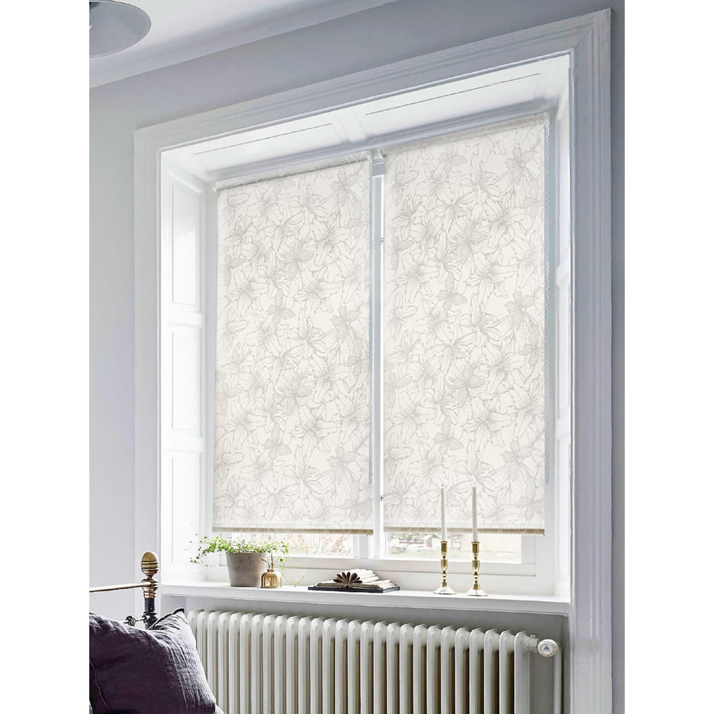 Изображение товара Рулонные шторы Эскар Лилия белый 52x160 см монтаж без сверления