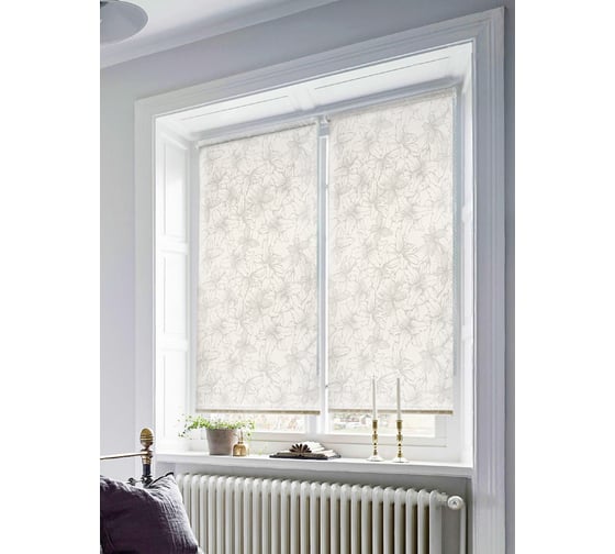 Изображение товара Рулонные шторы Эскар лилия, белый, 60x160 см, арт. 7694060160