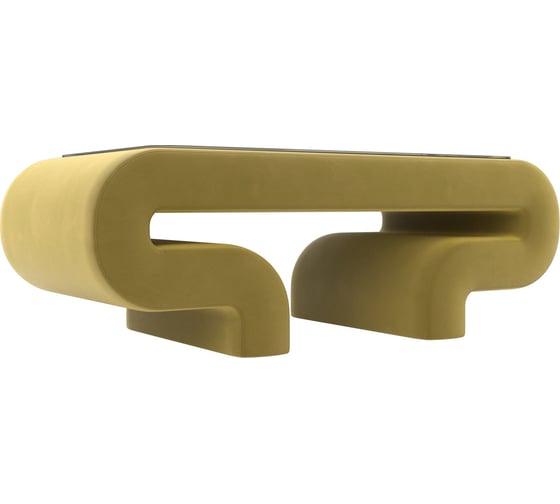 Изображение товара Стол Лига диванов Волна микровельвет желтый 115753