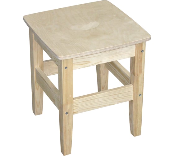 Изображение товара Деревянный табурет с перекладиной Комплект-АГРО  KA6105