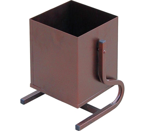 Изображение товара Квадратная металлическая урна Комплект-АГРО 18 л KA5849