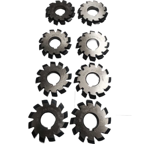 Изображение товара Фреза модульная дисковая М2 к-т (63x22 Z12) Металлорежущий инструмент 3830175
