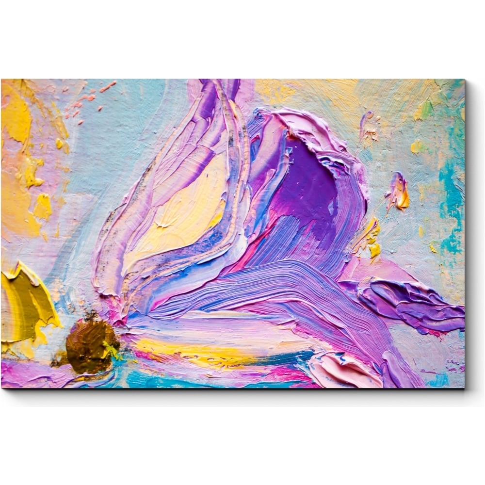 Картина Picsis покрывало хлопковое этель перья 180х240±5 см фиолетовый 100%хлопок 300гр м2