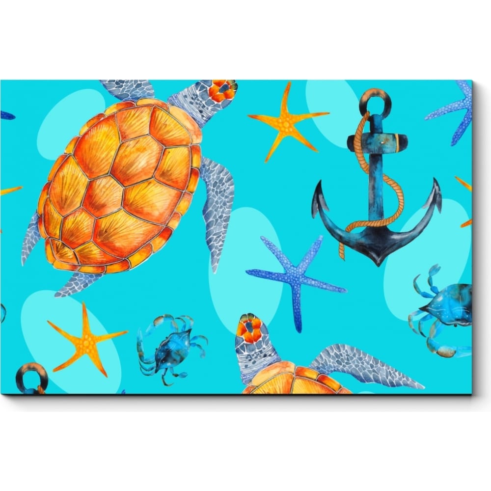 Картина Picsis дидактические карточки морские обитатели