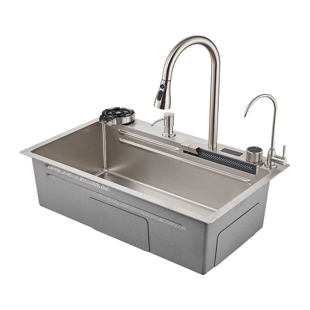 Изображение товара Многофункциональная кухонная мойка Savol s-sc002l 25005 нержавеющая сталь сатин